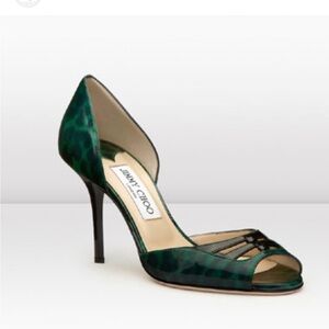 Green Leopard Jimmy Choo Heels. Size 36